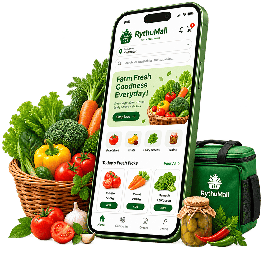 Farm Fresh Vegetables and Fruits
