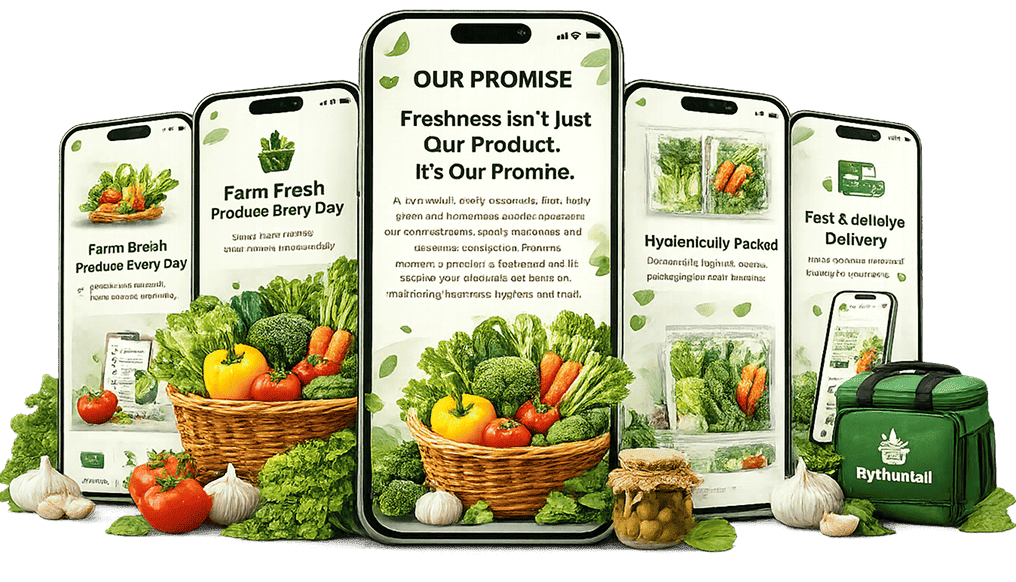 Fresh vegetables delivered by RythuMall